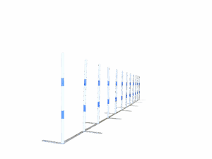 FCI Galican Wedstrijd Slalom - Agility toestellen
